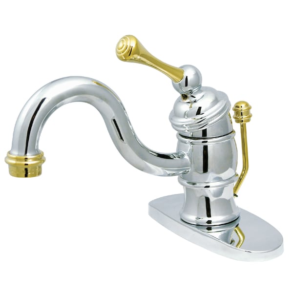 Kingston Brass 4" Centerset Bathroom Faucet, Chrome/Polished Brass KB3404BL - main